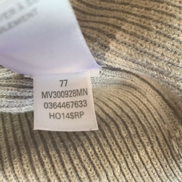 Nordstrom Mens Shop XXL Tall Cream Quarter Zip Ribbed Sweater - Picture 5 of 10